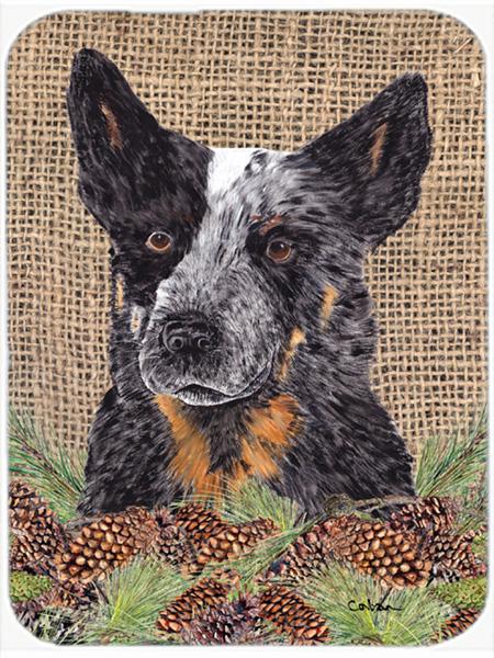SC9050LCB 15 x 12 in. Australian Cattle Dog Glass Cutting Board - Large