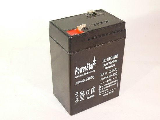 6V 5Ah SLA Battery Replaces ub645 bp4-6 np4-6 wp4-6 sb604b