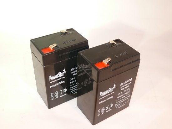 AGM5-6-2Pack6 6V 4.5Ah SLA Battery Replaces ub645 bp4-6 np4-6 wp4-6 sb604b - 2 Pack