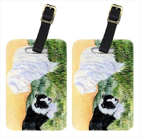 SS8103BT Border Collie Luggage Tags- Pack - 2