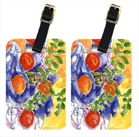 6047BT Apples Luggage Tags - Pair Of 2