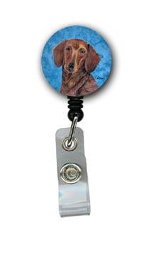 Dachshund Retractable Badge Reel Or Id Holder With Clip