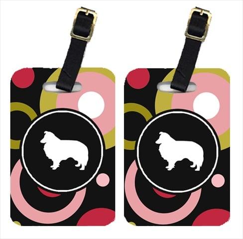 KJ1148BT Sheltie Luggage Tags - Pair Of 2