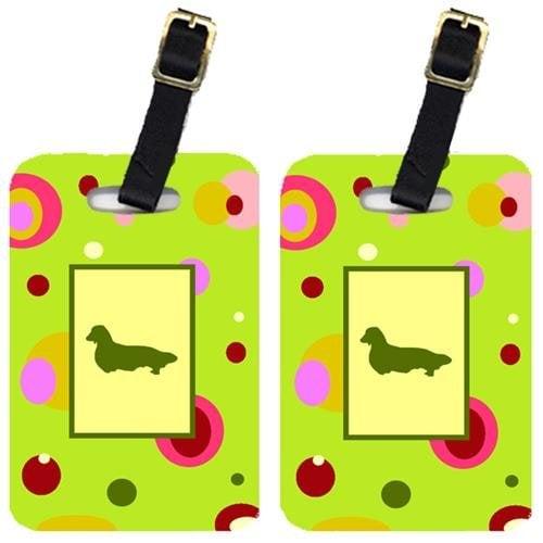 CK1132BT Dachshund Luggage Tags- Pair Of 2