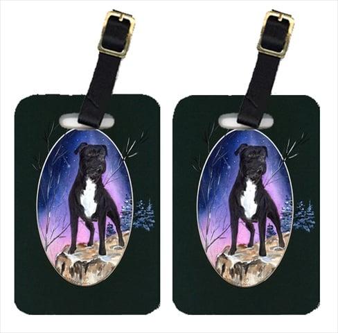 SS8072BT Staffie Luggage Tags- Pair Of 2