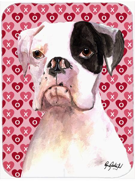 RDR3006LCB Cooper Love And Hearts Boxer Glass Cutting Board - Large