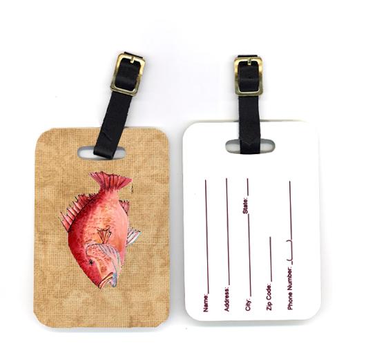 Pair of Strawberry Snapper Luggage Tag