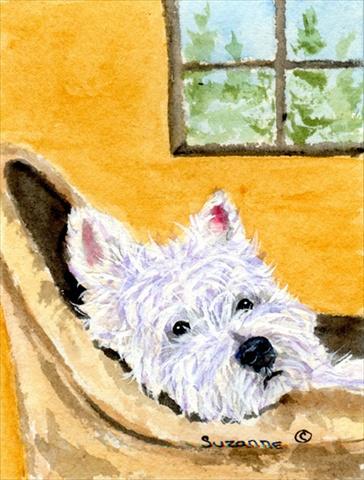 SS8785CHF 28 x 40 in. Westie House Size Canvas Flag