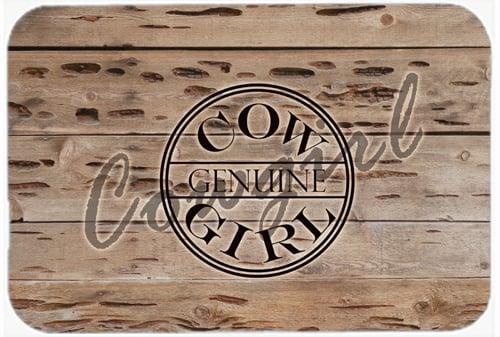 Genuine Cow Girl Branded Glass Cutting Board - Large