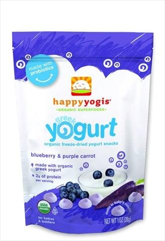 1 Ounce - Organic Greek Yogurt Snacks - Blueberry And Purple Carrot