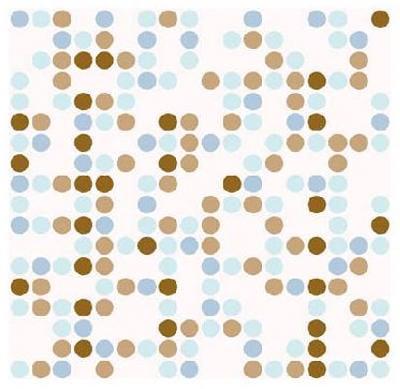 03-362-12 18 in. X 9 ft. Adhesive Liner - Polka Blue