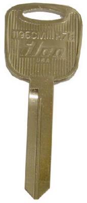 H78-1196CM 0.06 x 0.1 in. Ilco Master Key Blank For Ford- Pack Of 10