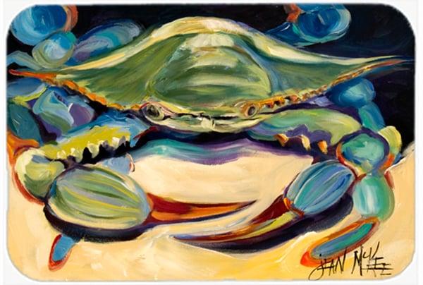 Blue Crab Glass Cutting Board- Large