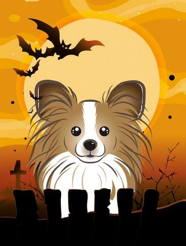 BB1806GF Halloween Papillon Flag Garden Size