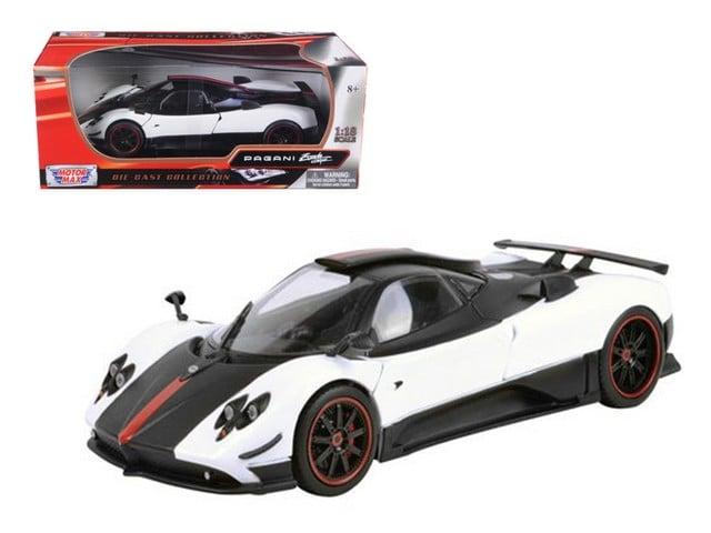 Pagani Zonda 5 Cinque White & Black 1-18 Diecast Car Model