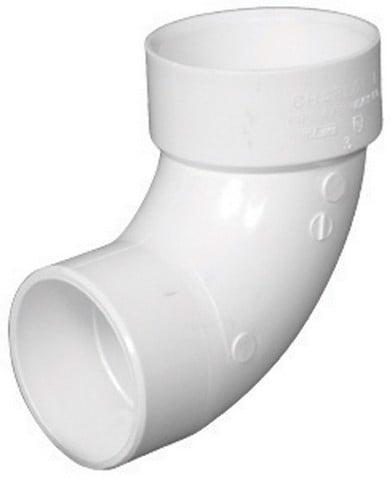 Charlotte Pipe PVC003020800HA 1.05 in. 90 Degree Schedule 40 Street Elbow - White