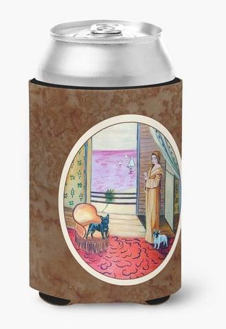 French Bulldog & Lady Can or Bottle Hugger