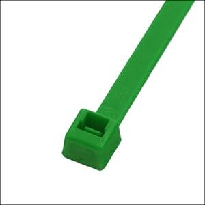 7 in. Green Cable Tie - 50 lbs - Pack of 100