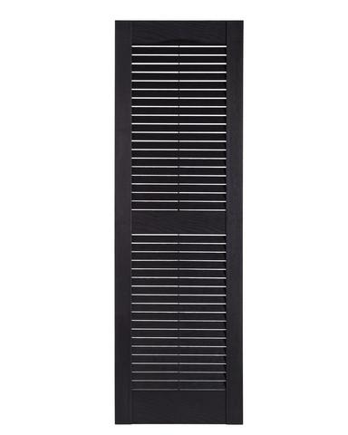 Perfect Shutters IL501543002 Premier Louver Exterior Decorative Shutter, Black - 15 x 43 in.