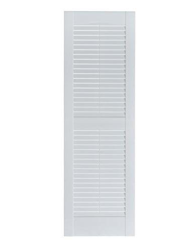 Perfect Shutters  Premier Louver Exterior Decorative Shutter&#44; Paintable - 15 x 47 in.