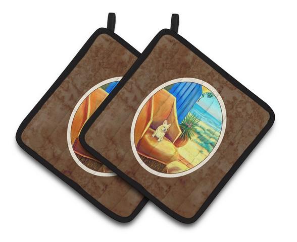 French Bulldog My Chair Pair of Pot Holders