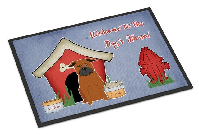 BB2865MAT Dog House Collection Chinese Chongqing Dog Indoor or Outdoor Mat, 18 x 0.25 x 27 in.