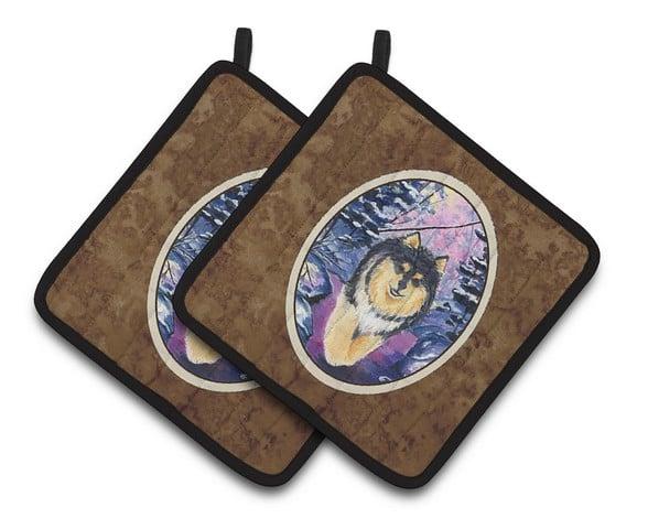 Finnish Lapphund Pair of Pot Holders
