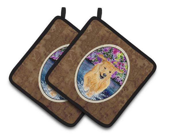 Golden Retriever Pair of Pot Holders