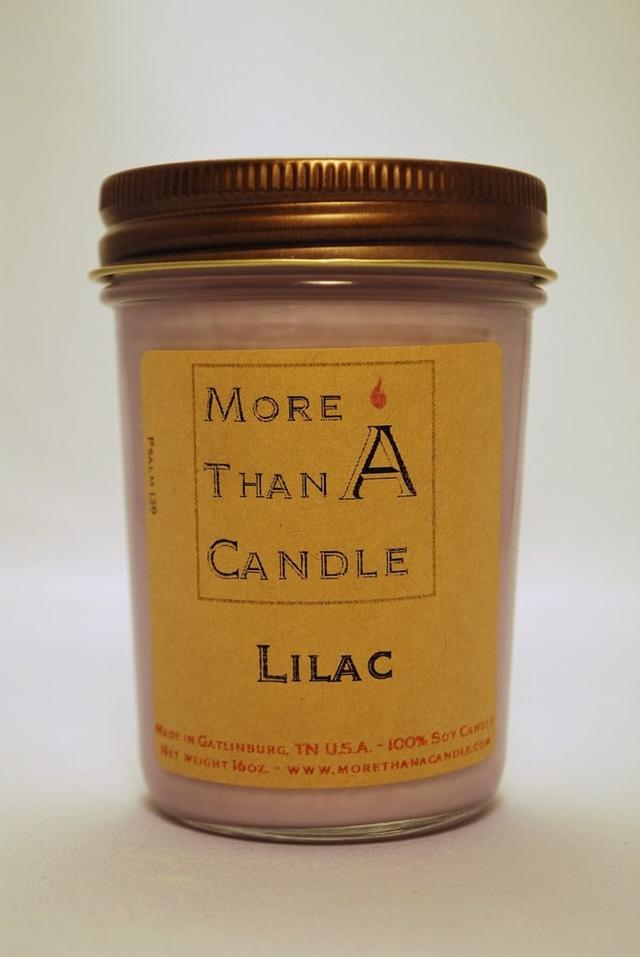 8 oz Jelly Jar Soy Candle, Lilac