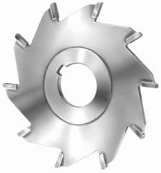 60115 4 in. dia. x 0.13 in. x 1.25 in. Arbor Hole, Carbide Tipped Straight Tooth Slitting Saw for Cast Iron, 14 Teeth