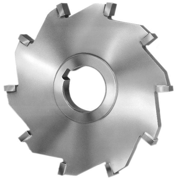 56846 8 in. dia. x 0.75 in. x 1.5 in. Arbor Hole, Carbide Tipped Straight Tooth Side Milling Cutter for Non Ferrous, 8 Teeth