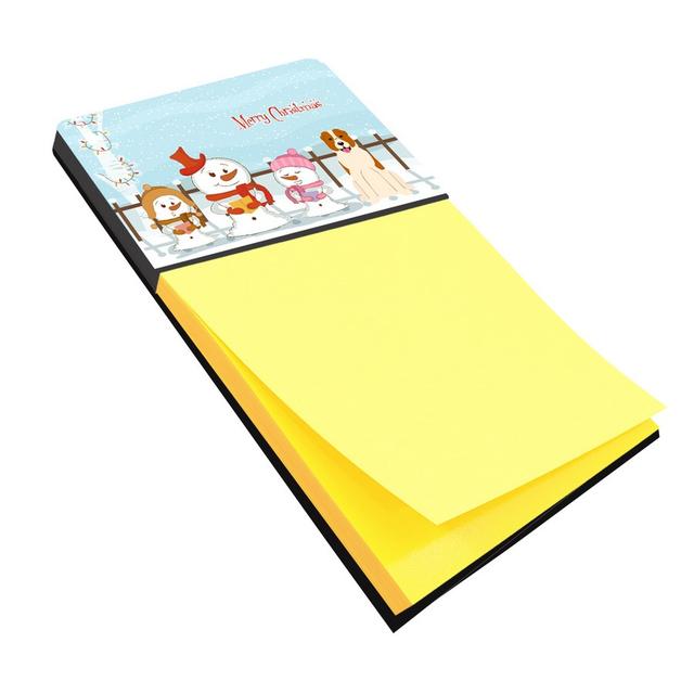 BB2380SN Merry Christmas Carolers Central Asian Shepherd Dog Sticky Note Holder