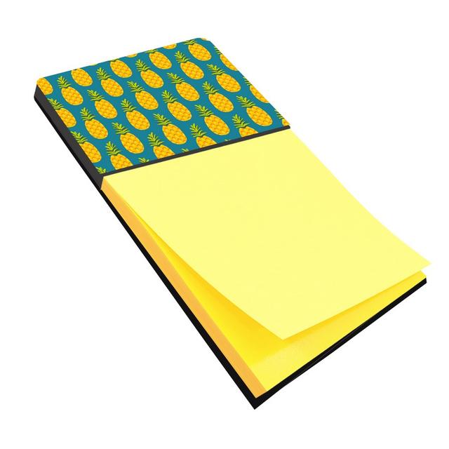 BB5145SN Pineapples on Teal Sticky Note Holder