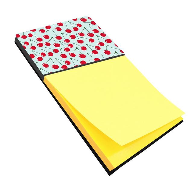 BB5148SN Cherries on Blue Sticky Note Holder