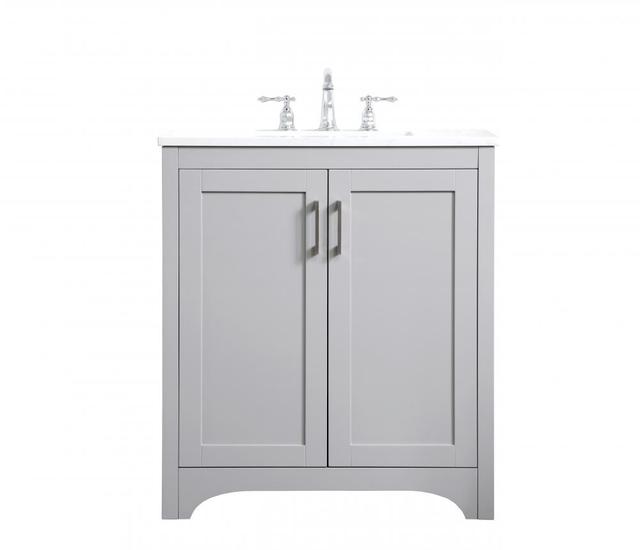 30 in. Single Bathroom Vanity in Grey - 30 x 34 x 19 in.