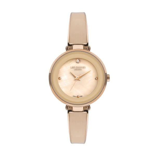 Ladies Rose Gold Watch with Pink Dial