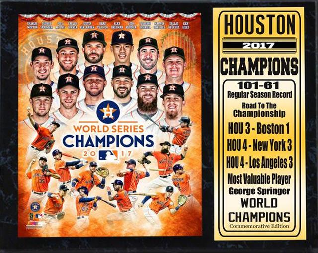 2017 World Series Champion - Houston Astros - Stat Plaque