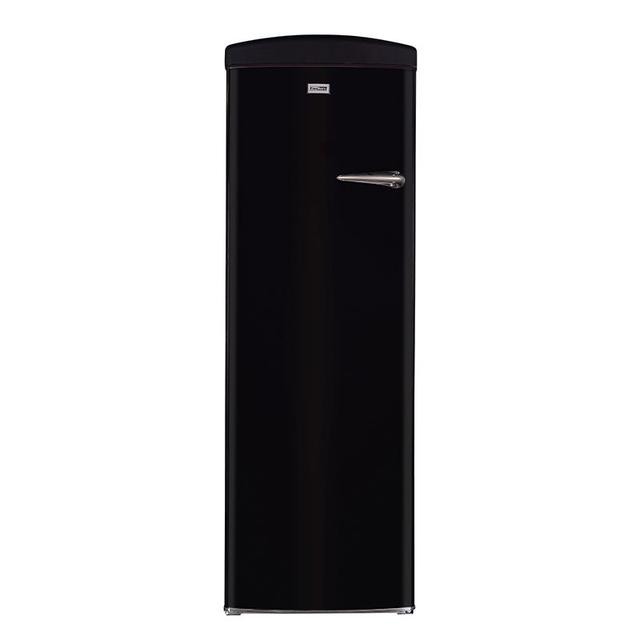 24 in. 11 cu. ft. Classic Retro Single Door Refrigerator in Black