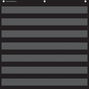 Black 7 Pocket Chart