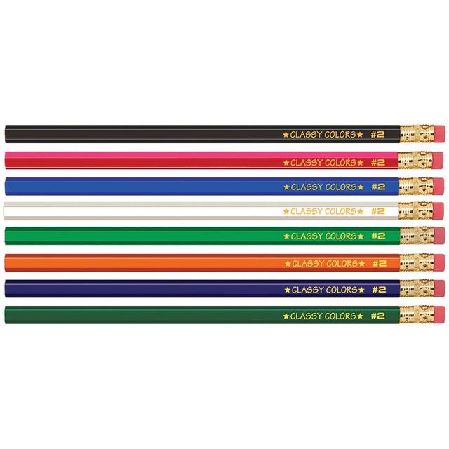 Musgrave No 2 Gross Wood Case Hex Pencils Assorted Colors - 144 Count