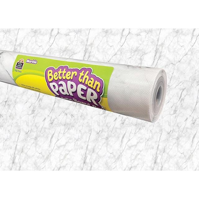 TCR32449 Better Than Paper Bulletin Board Roll, Marble - Pack of 4