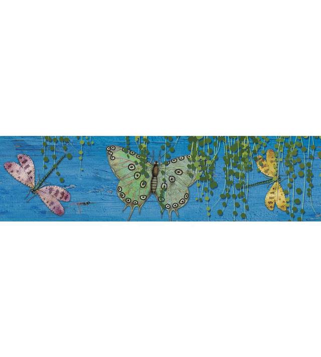 1.75 x 37 in. Curiosity Garden Butterfly Deco Trim - Pack of 6