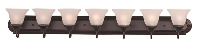 Essentials 7-Light Bathroom Vanity, Oil Rubbed Bronze