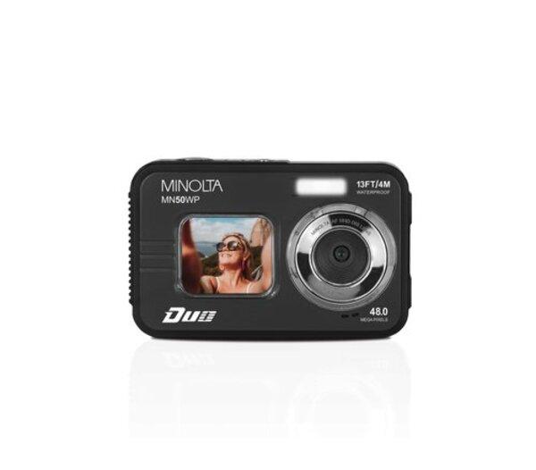 MN50WP-BK MN50WP Duo 48 MP Autofocus 5K Ultra HD Waterproof Camera with Dual LCD - Black