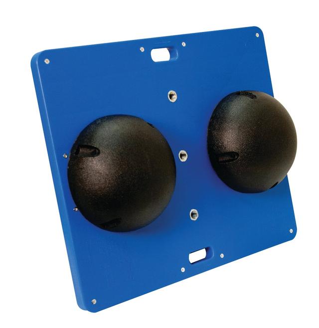 Cando  15 x 18 in. Balance Combo Wobble & Rocker Board, Black