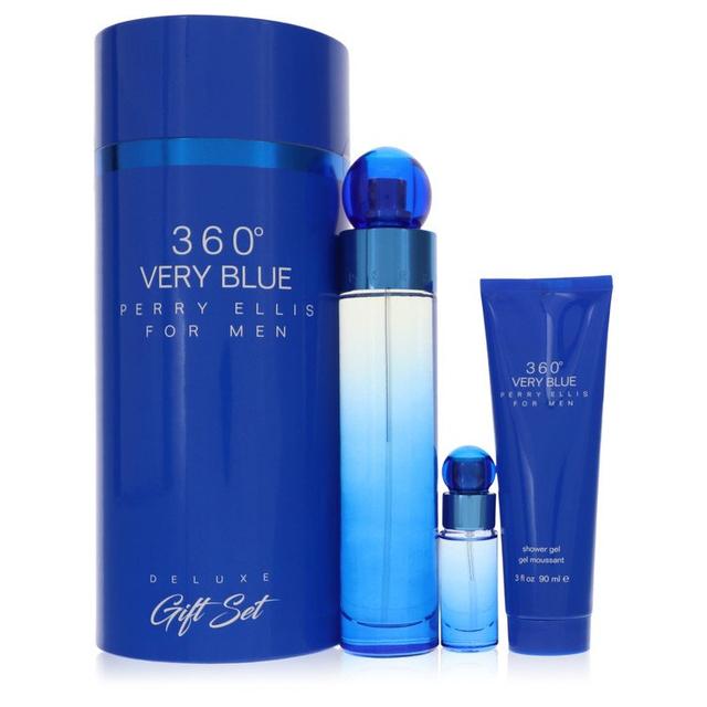 559376 360 Very Blue Gift Set for Men&#44; 3 Piece