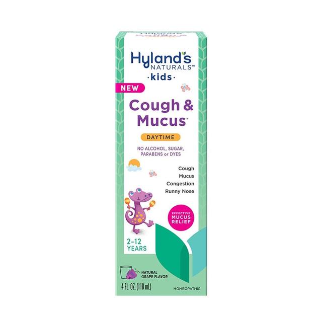 238889 4 fl oz Naturals Kids Cough & Mucus Daytime Syrup - Grape