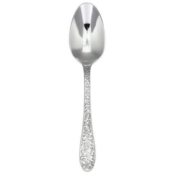 T638STSF Ivy Flourish Stainless Steel Extra Heavy Weight Teaspoon  Silver