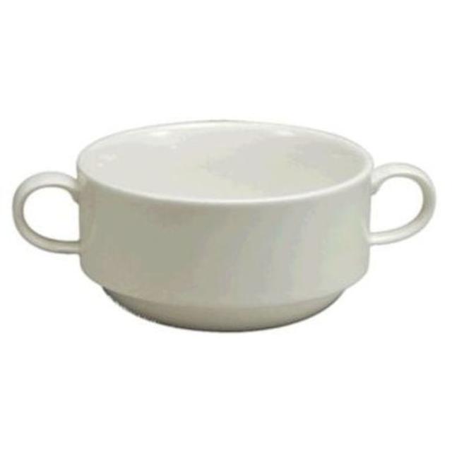 9.5 oz Cromwell 2-Handled Bouillon  White