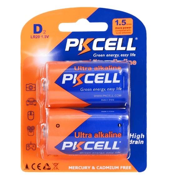 1.5V Alkaline D Size Battery, Pack of 2